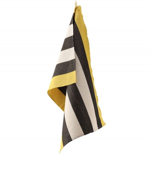 Torchon PIANO Jaune Acide/miel