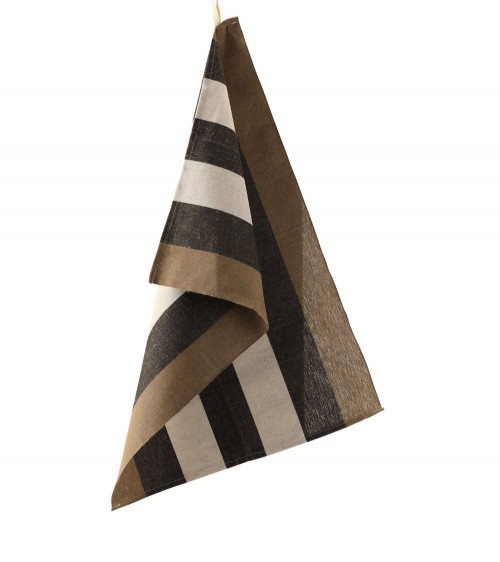 Lot de 3 torchons Piano Taupe